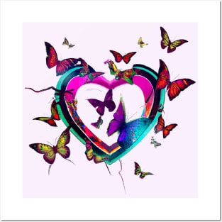 Heart Full of Butterflies Posters and Art